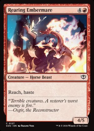 画像2: 立ち上がるエンバーメア/Rearing Embermare
