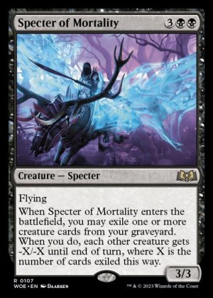 画像1: 《必滅の死霊/Specter of Mortality(0107)》【ENG】[WOE黒R]