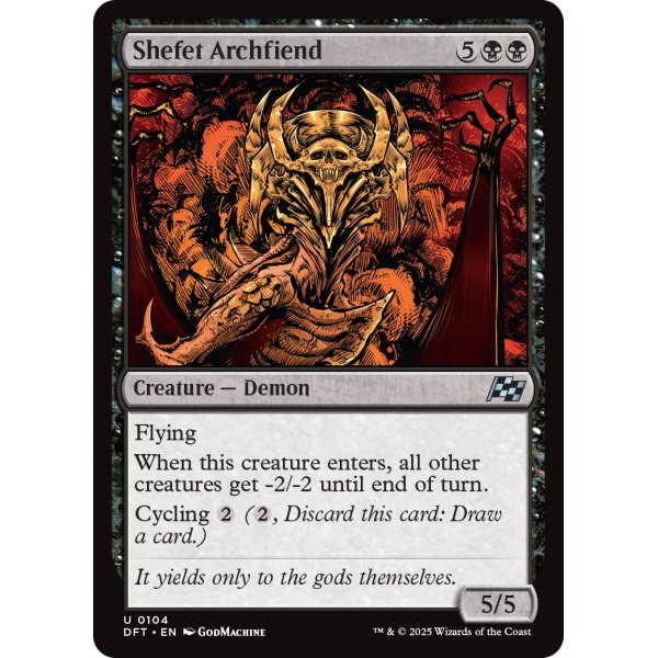 画像2: シェフェトの大悪鬼/Shefet Archfiend (2)