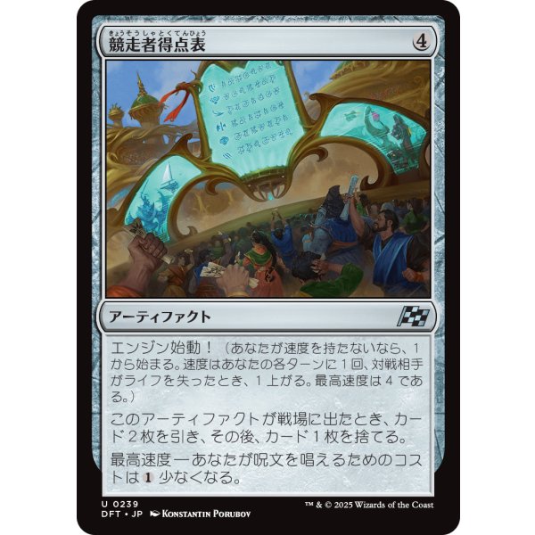 画像1: 競走者得点表/Racers' Scoreboard (1)