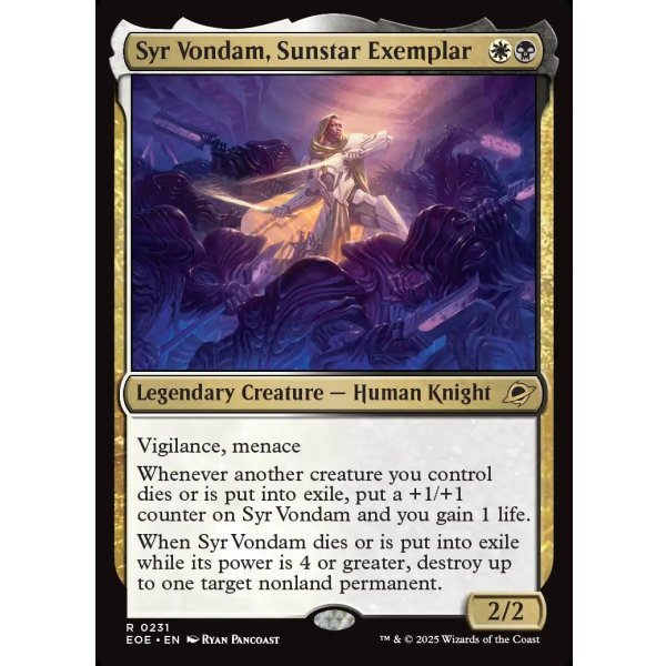 画像2: サンスターの模範、ヴォンダム卿/Syr Vondam, Sunstar Exemplar (2)