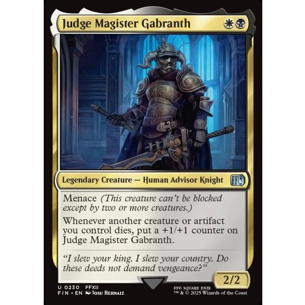 画像2: ジャッジマスター、ガブラス/Judge Magister Gabranth (2)