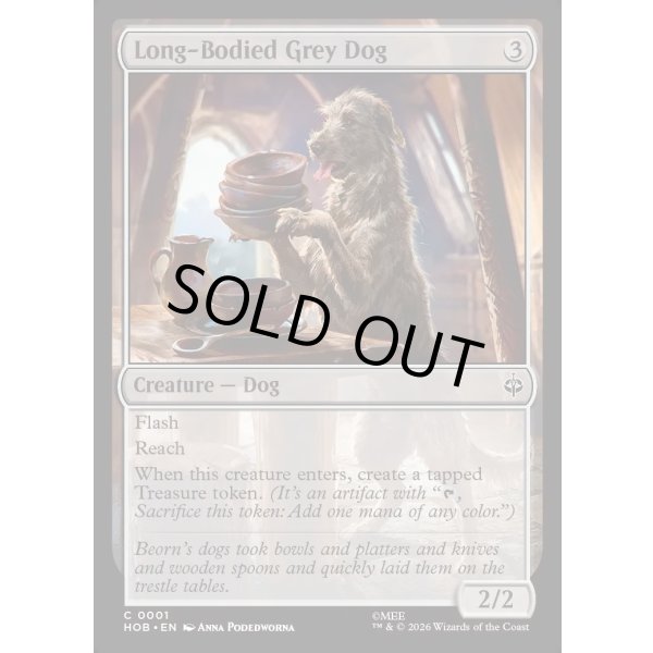 画像2: 胴長の灰色犬/Long-Bodied Grey Dog (2)