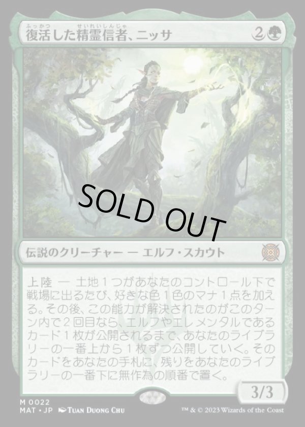 画像1: 復活した精霊信者、ニッサ/Nissa, Resurgent Animist (1)