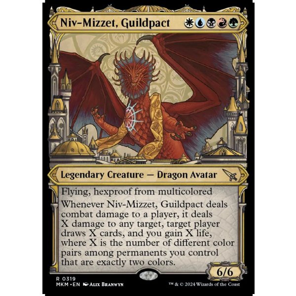画像2: ギルドパクト、ニヴ＝ミゼット/Niv-Mizzet, Guildpact (2)