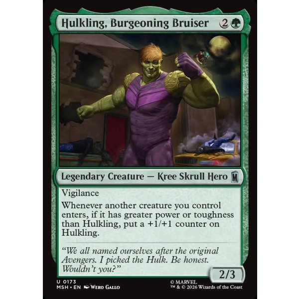 画像2: 新星の猛者、ハルクリング/Hulkling, Burgeoning Bruiser (2)