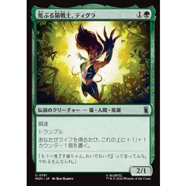 画像1: 荒ぶる猫戦士、ティグラ/Tigra, Feline Fury (1)