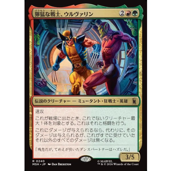 画像1: 獰猛な戦士、ウルヴァリン/Wolverine, Fierce Fighter (1)