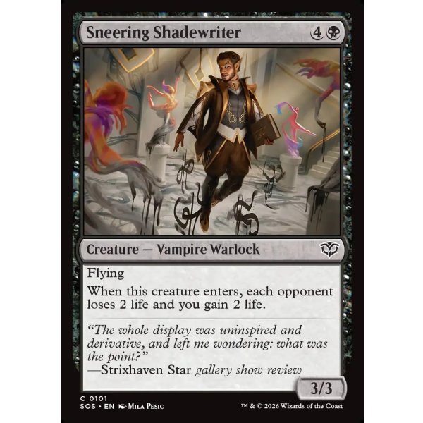 画像2: 嘲笑う妨書師/Sneering Shadewriter (2)