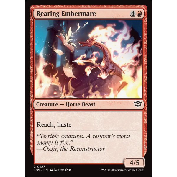 画像2: 立ち上がるエンバーメア/Rearing Embermare (2)