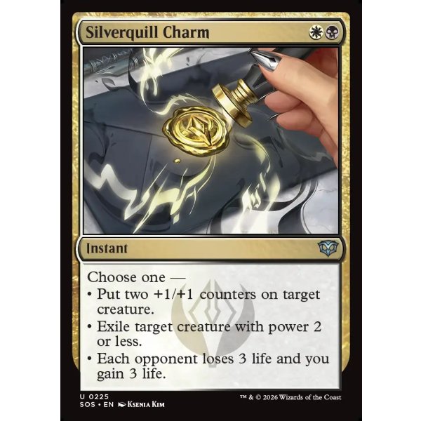 画像2: シルバークイルの魔除け/Silverquill Charm (2)