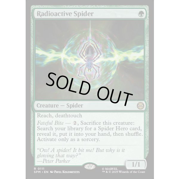 画像2: 放射線を浴びた蜘蛛/Radioactive Spider (2)