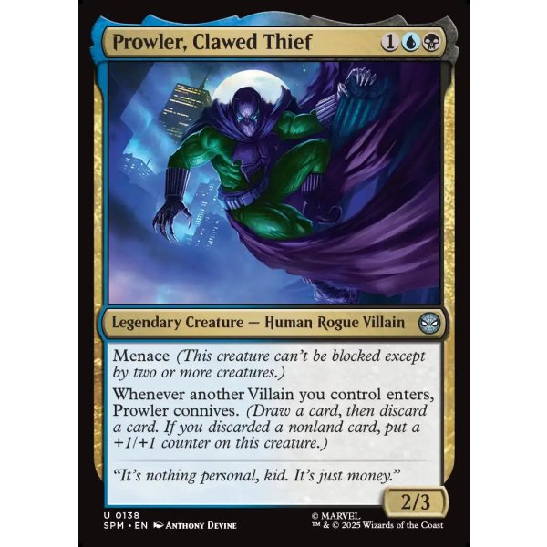 画像2: 鉤爪の泥棒、プラウラー/Prowler, Clawed Thief (2)