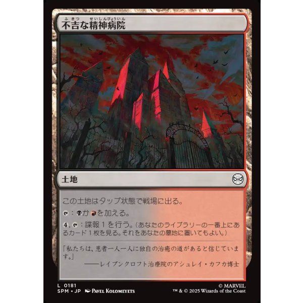 画像1: 不吉な精神病院/Ominous Asylum (1)