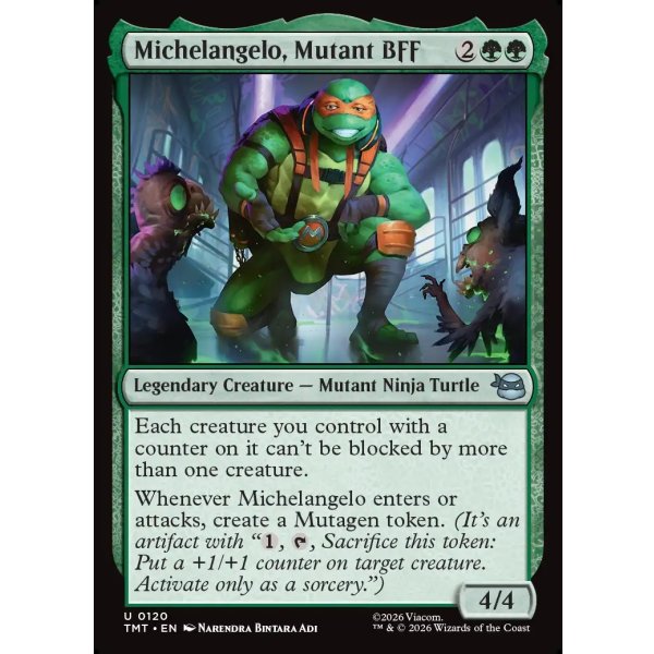 画像2: ミュータントの親友、ミケランジェロ/Michelangelo, Mutant BFF (2)