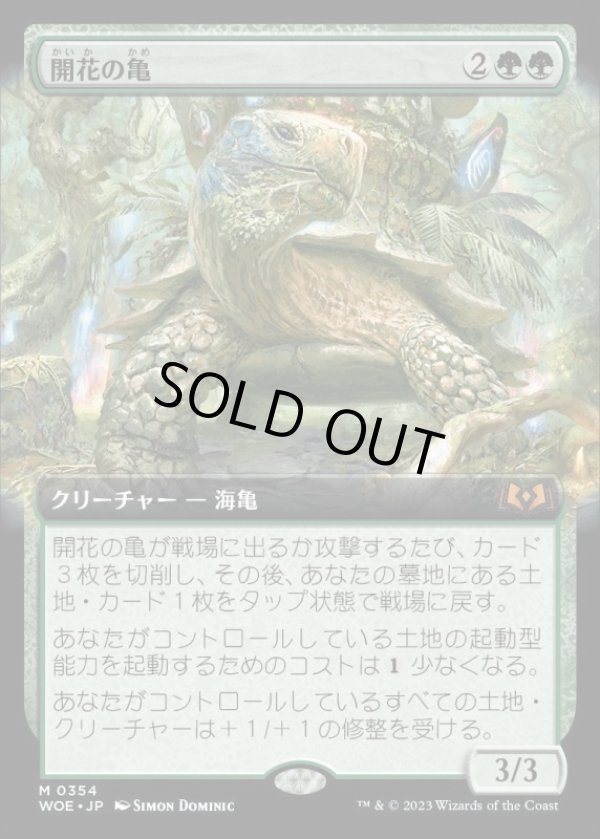 画像1: 《開花の亀/Blossoming Tortoise(0354)》【JPN】[WOE緑M] (1)