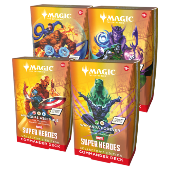 画像1: マーベル スーパー・ヒーローズ Collector’s Edition 統率者デッキ4種セット (1)